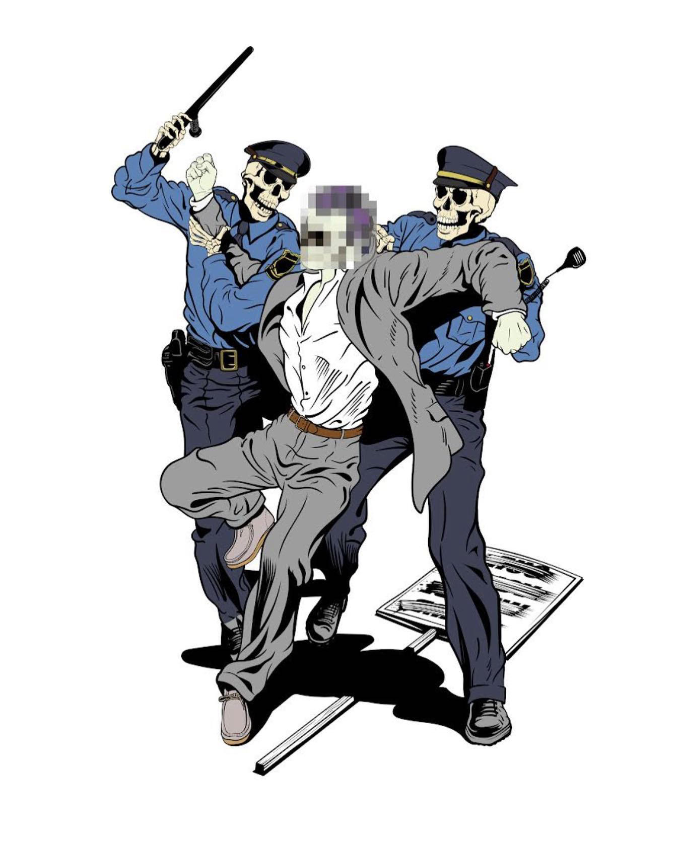image  1 DFace - Today we relaunch our #amnestyillustrations series for our new campaign #ProtectTheProtest
