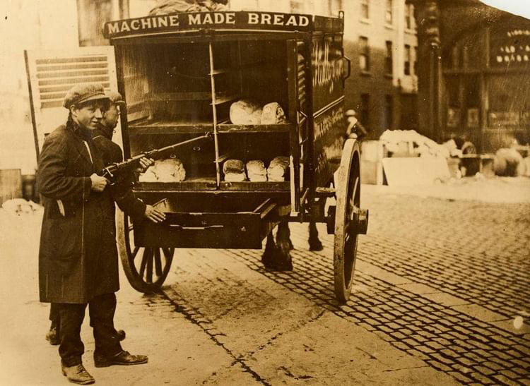 Historic Photographs - Delivering bread during the Irish Civil War