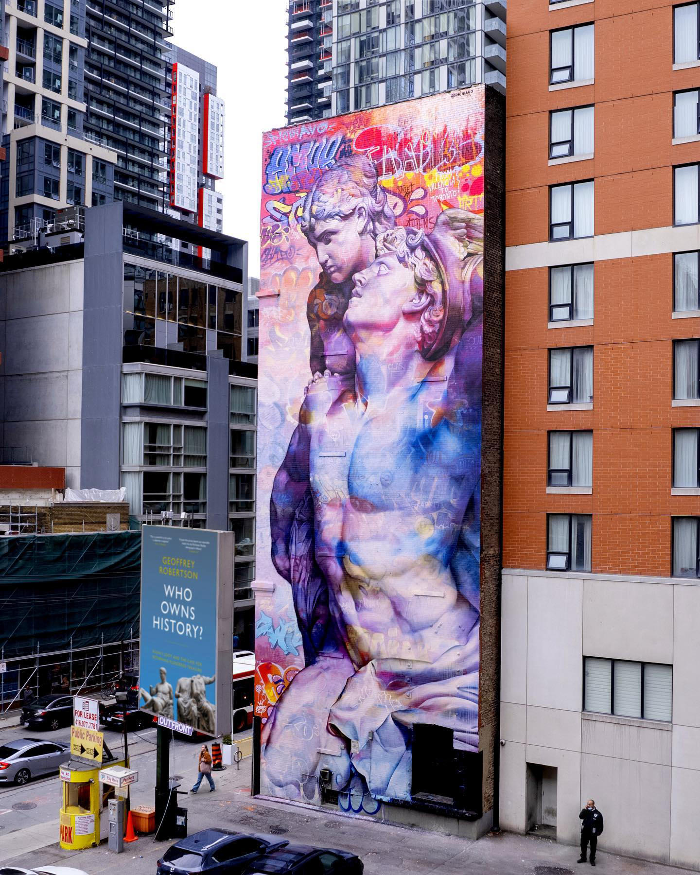 image  1 PichiAvo - For our first mural in Toronto 🇨🇦, we selected the sculpture Mercury and Psyche” made