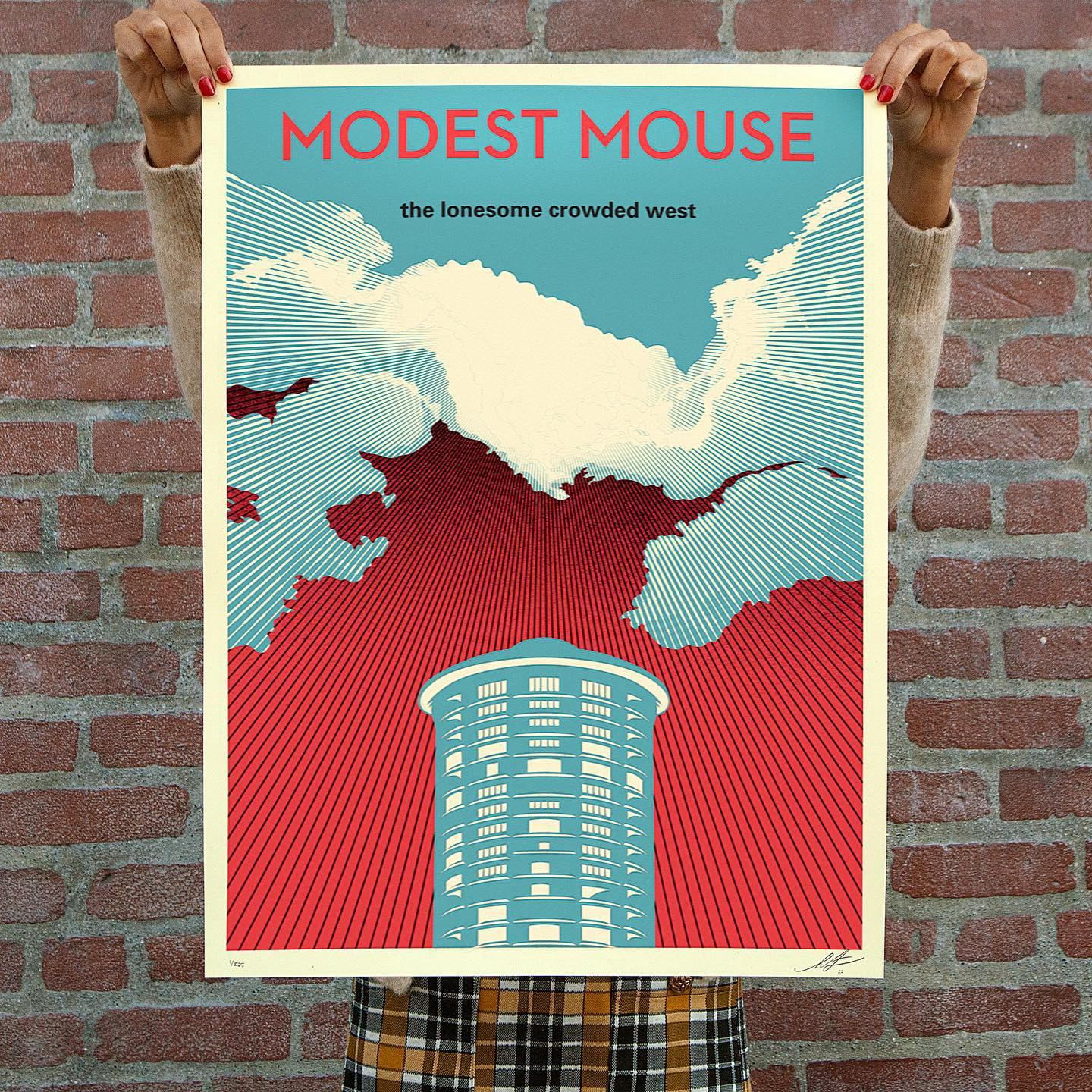 image  1 Shepard Fairey - I’m really happy that #modestmouse asked me to create some limited edition posters
