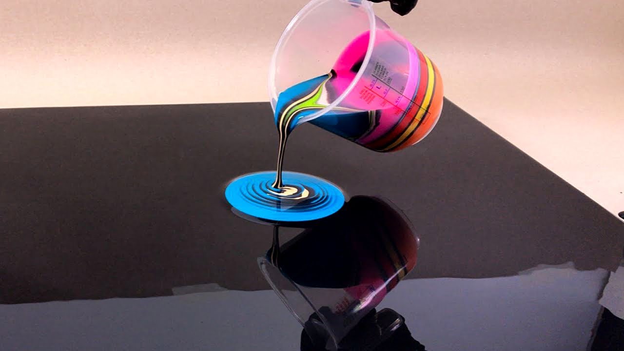 The Black Hole Technique - Acrylic Fluid Art Painting